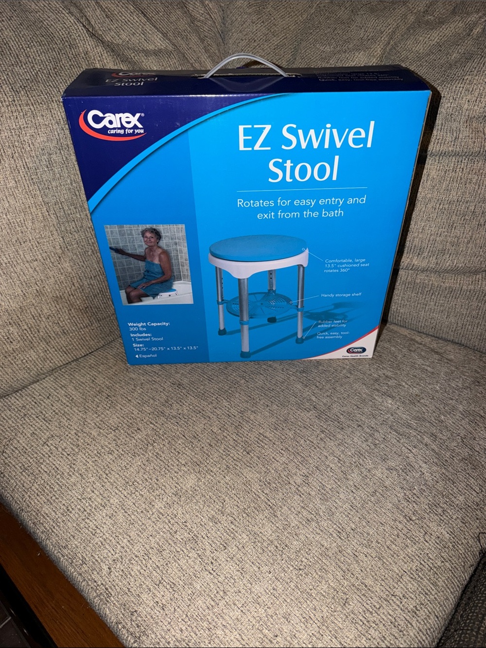 BNIB Carex EZ Swivel Stool - Great for elderly, those w disabilities, recovery